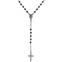 Collier Chapelet Amen en argent avec cristaux CRONN4