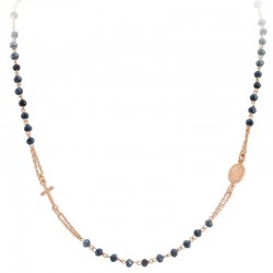 Collier Chapelet Amen en argent avec cristaux CRORG3