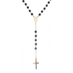 Collier Chapelet Amen en argent avec cristaux CRORN4