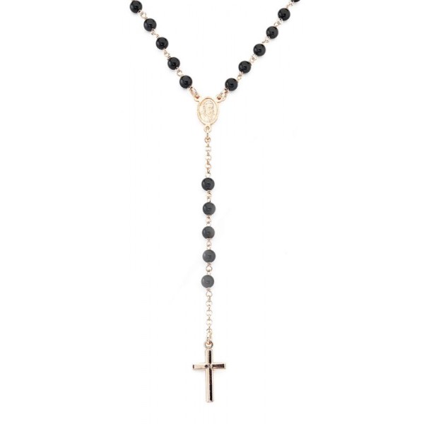 Buy Amen Silver Rosary Necklace with crystals CRORN4