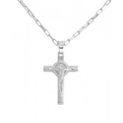 Collier Croix Amen en argent pour hommes CRUO