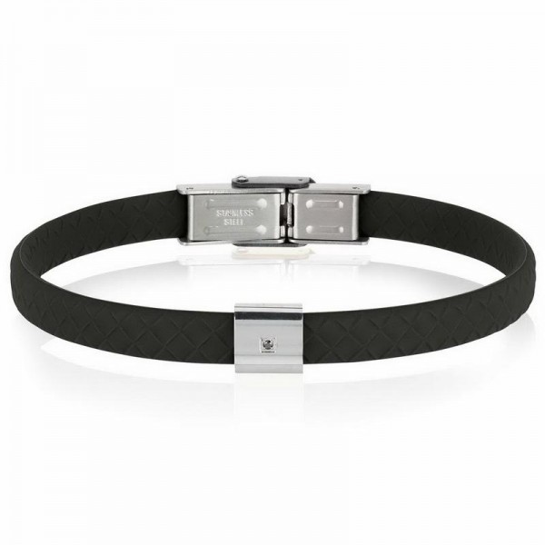 Buy Breil Men's Bracelet Black Diamond TJ2401