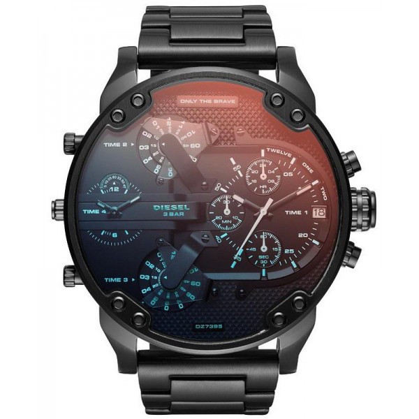 Buy Diesel Men's Watch Mr. Daddy 2.0 DZ7395 Chronograph 4 Time Zones