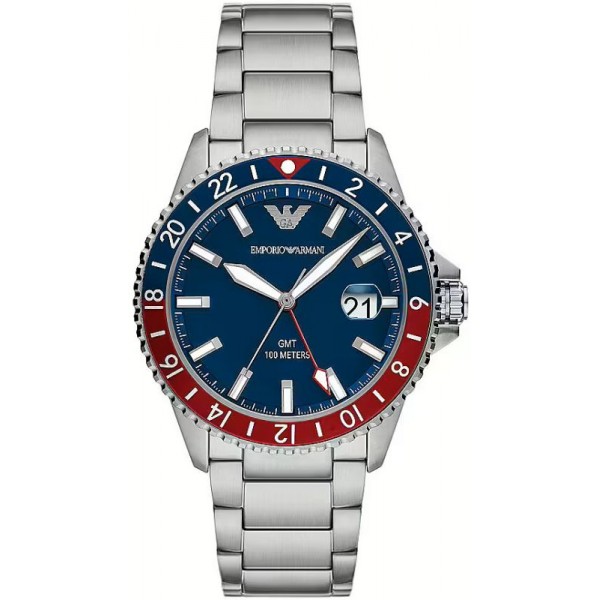 Image of the Emporio Armani Steel Mens Watch AR11590 GMT