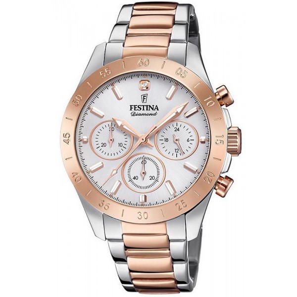 Festina Damenuhr Boyfriend F20398/1 Quarz Chronograph Kaufen Sie Festina Damenuhr Boyfriend F20398/1 Quarz Chronograph