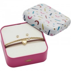 Acheter Bracelet et Boucles d'Oreilles Fossil Femme Vintage Motifs JF03050710