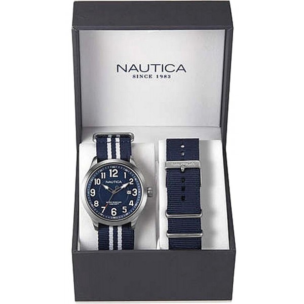Montre Nautica Femme NCC 01 Date Box Set NAI11509G Acheter Montre Nautica Femme NCC 01 Date Box Set NAI11509G