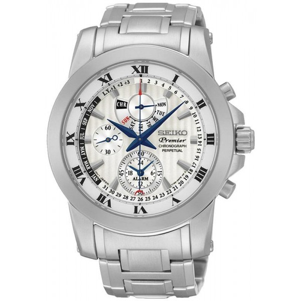 Acheter Montre Seiko Homme Premier Chronograph Perpetual Calendar Alarm SPC159P1