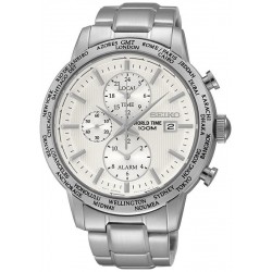 Orologio Seiko Uomo SPL047P1 World Time Cronografo Alarm Quartz