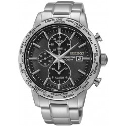 Orologio Seiko Uomo SPL049P1 World Time Cronografo Alarm Quartz