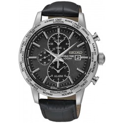 Orologio Seiko Uomo SPL049P2 World Time Cronografo Alarm Quartz