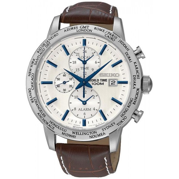 Comprare Orologio Seiko Uomo World Time Cronografo Alarm Quartz SPL051P1