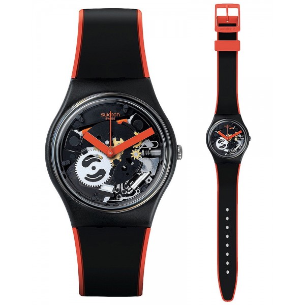 Swatch Unisex Watch Gent Red Frame GB290 Buy Swatch Unisex Watch Gent Red Frame GB290
