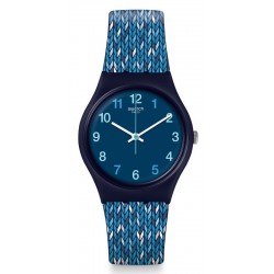 Swatch Women's Watch Gent Trico'Blue GN259