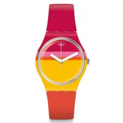 Swatch Ladies Watch Gent Roug'Heure GW198