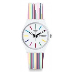 Swatch Women's Watch Gent White Samba GW712