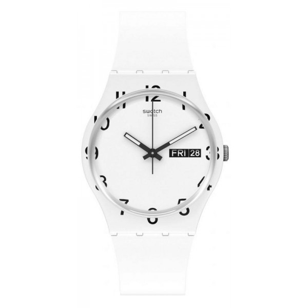 Buy Swatch Unisex Watch Gent Over White GW716