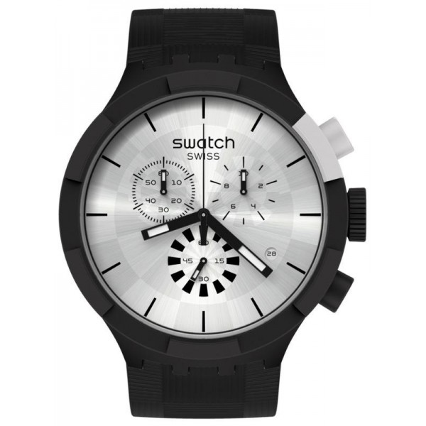 Swatch Uhr Big Bold Chrono Chequered Silver SB02B404 Swatch Uhr Big Bold Chrono Chequered Silver SB02B404 kaufen