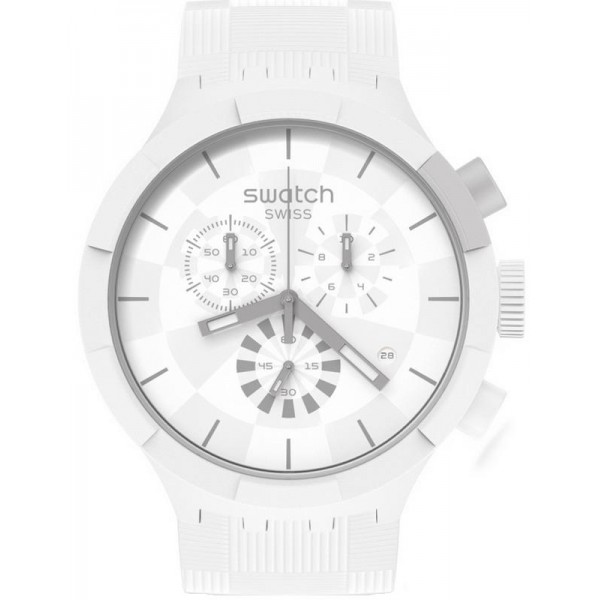 Swatch Uhr Big Bold Chrono Chequered White SB02W400 Swatch Uhr Big Bold Chrono Chequered White SB02W400 kaufen
