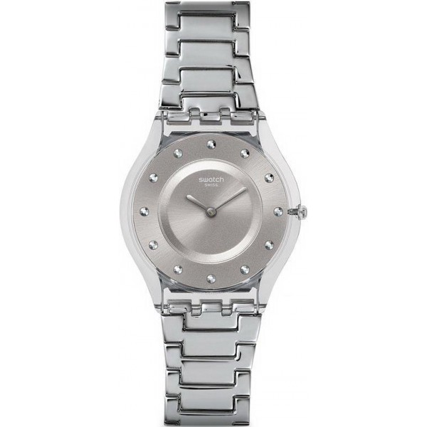 Comprar Reloj Swatch Mujer Skin Classic Silver Drawer SFK393G