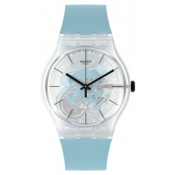 Swatch Unisex Watch New Gent Blue Daze SO29K105