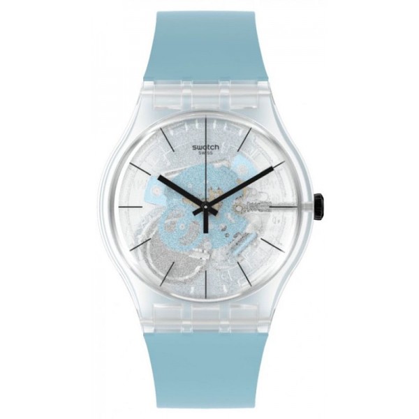 Buy Swatch Unisex Watch New Gent Blue Daze SO29K105