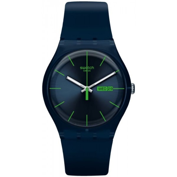 Buy Swatch Unisex Watch New Gent Blue Rebel SO29N704