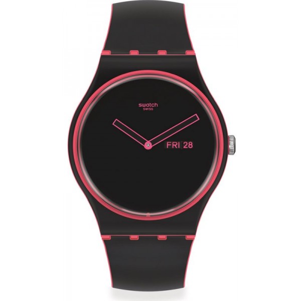 Buy Swatch Unisex Watch New Gent Minimal Line Pink SO29P700