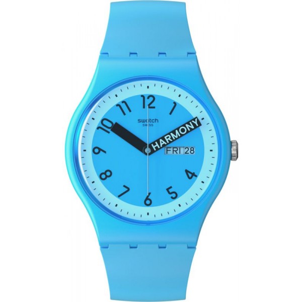 Buy Swatch Unisex Watch New Gent Proudly Blue SO29S702