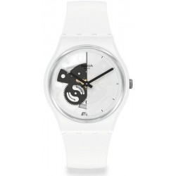 Buy Swatch Unisex Watch Gent Live Time White SO31W101