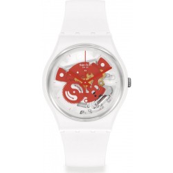 Swatch Unisex Watch Gent Time To Red Small SO31W104
