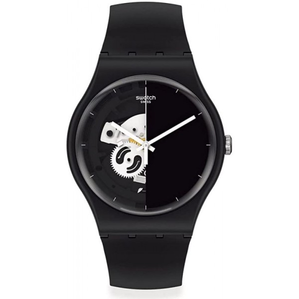 Buy Swatch Unisex Watch New Gent Live Time Black SO32B107