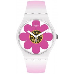 Swatch Ladies Watch New Gent Flower Hour SO32M104