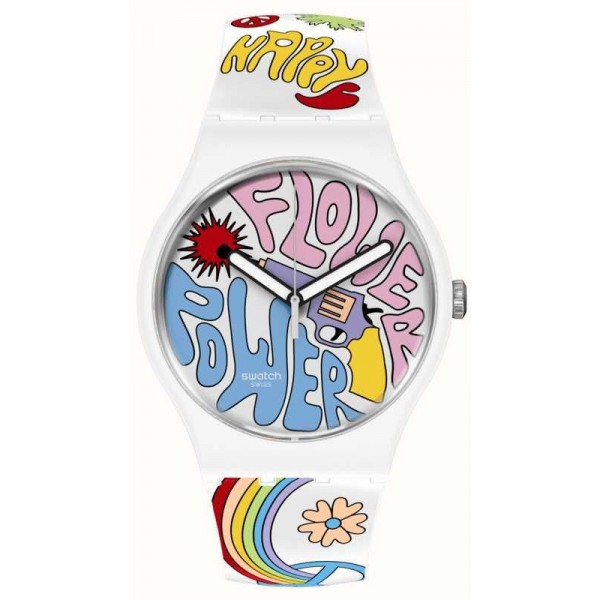 Orologio Swatch Donna New Gent Power Of Peace SO32W107 Comprare Orologio Swatch Donna New Gent Power Of Peace SO32W107