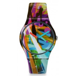 Swatch Unisex Watch New Gent City Walls SUOB163