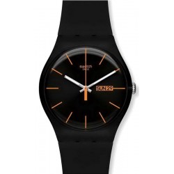Swatch Unisex Watch New Gent Dark Rebel SUOB704