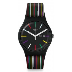 Swatch Unisex Watch New Gent Nuit d'Ete SUOB729