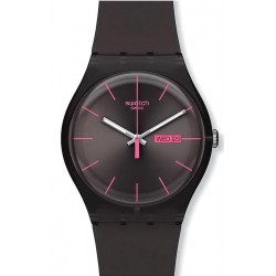 Montre Swatch Unisex New Gent Brown Rebel SUOC700