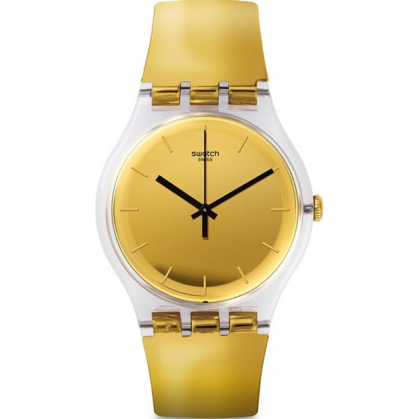 Swatch Unisex Watch New Gent Goldenall SUOK120 Buy Swatch Unisex Watch New Gent Goldenall SUOK120