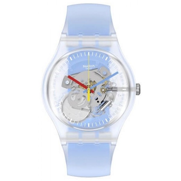 Buy Swatch Unisex Watch New Gent Clearly Blue Striped SUOK156