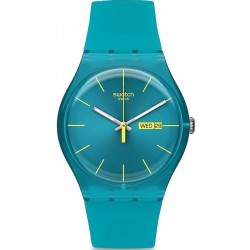 Swatch Unisex Watch New Gent Turquoise Rebel SUOL700