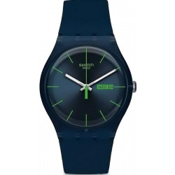Swatch Unisex Watch New Gent Blue Rebel SUON700