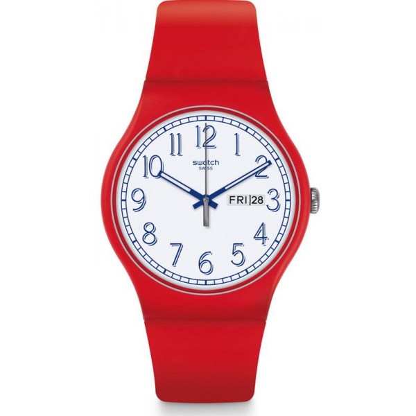 Buy Swatch Unisex Watch New Gent Red Me Up SUOR707