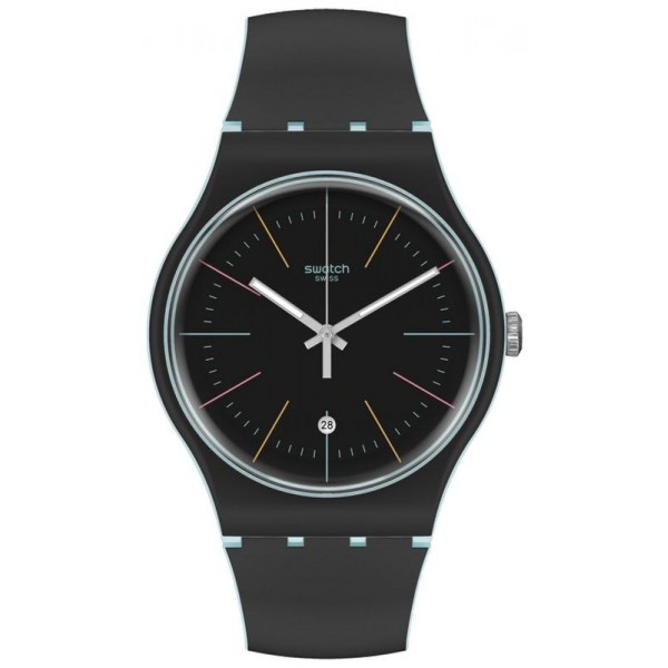 Buy Swatch Unisex Watch New Gent Black Layered SUOS402