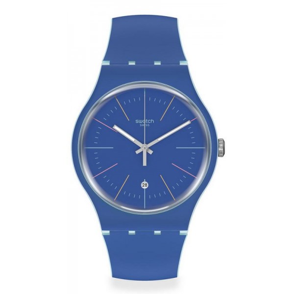 Buy Swatch Unisex Watch New Gent Blue Layered SUOS403