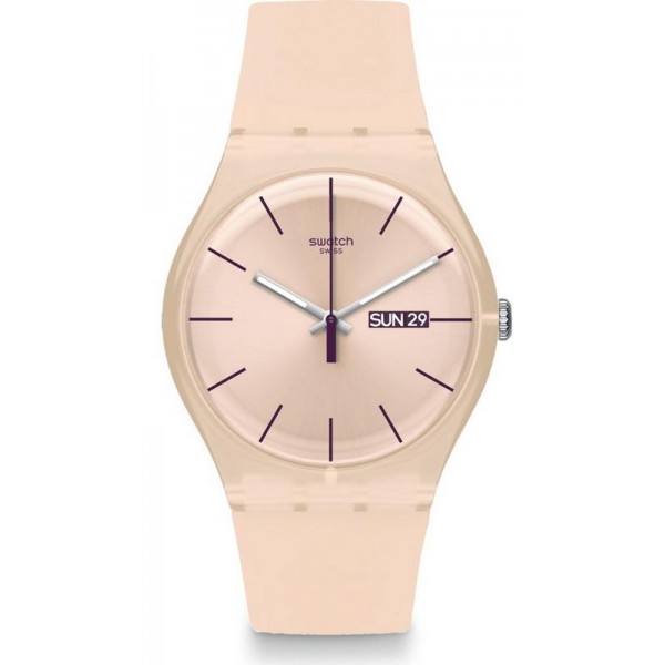 Montre Swatch Femme New Gent Rose Rebel SUOT700 Acheter Montre Swatch Femme New Gent Rose Rebel SUOT700