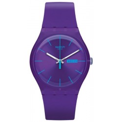 Swatch Unisex Watch New Gent Purple Rebel SUOV702