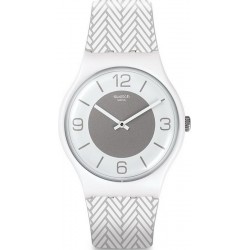 Swatch Unisex Watch New Gent White Glove SUOW131
