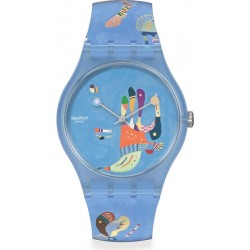 Buy Swatch Watch Centre Pompidou Blue Sky, by Vassily Kandinsky SUOZ342