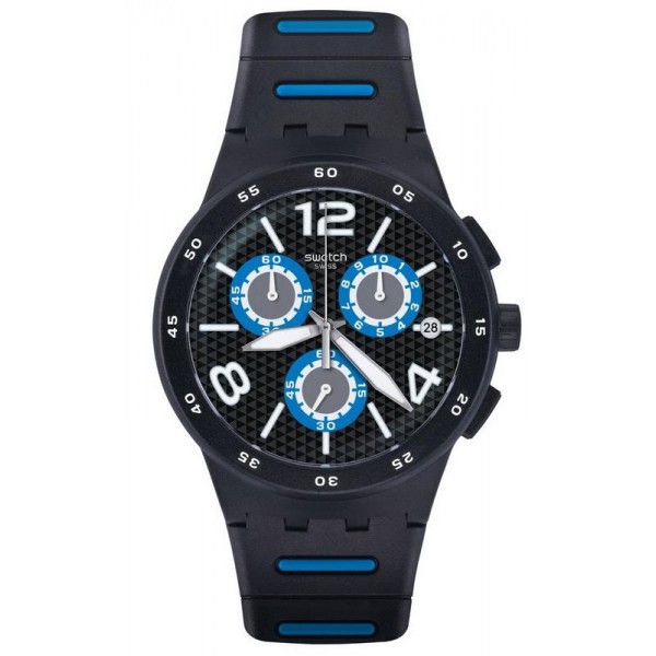 Comprare Orologio Swatch Uomo Chrono Plastic Black Spy SUSB410